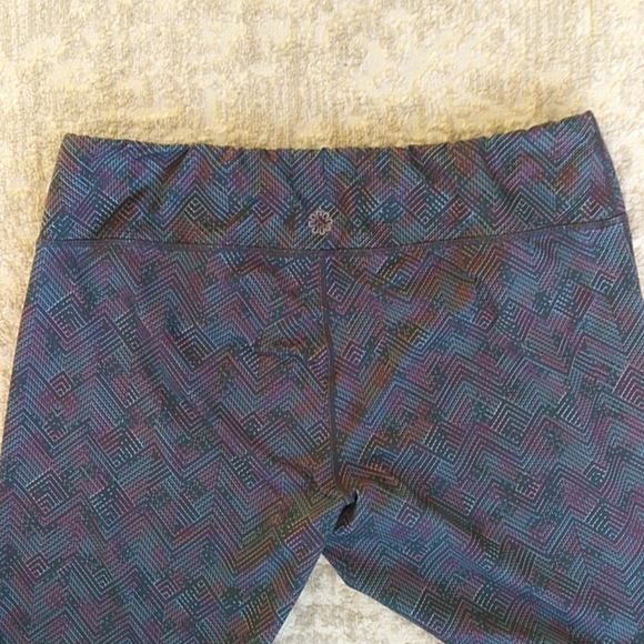 Pro Player Activewear Cropped Ankle Pants XL Multicolored Pattern - Picture 9 of 14